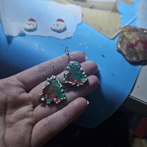 Festive Christmas Tree Earrings
